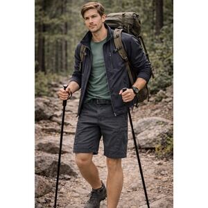 Kuhl Ramblr Hiking Shorts Gray Stretch Cargo Outdoor Trail Mens 35